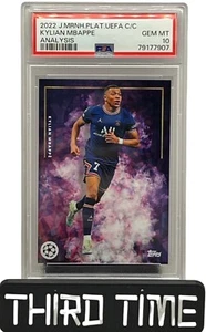 2022 Topps Jose Mourinho Platinum KYLIAN MBAPPE Analysis PSA 10 - Picture 1 of 4