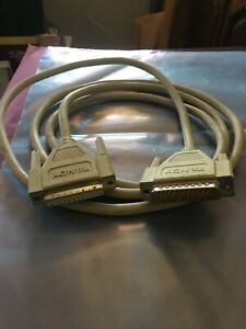 Tandy labeled 6 foot db25 male to db25 female cable.