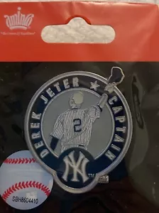 NY YANKEES DEREK JETER PIN FINAL SEASON 2014 CAPTAIN #2 MLB BASEBALL - Bild 1 von 2