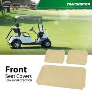 Fit For PRE-2000 DS Golf Cart 1982-2000 3X Club Car Front Seat Cover PU Leather - Picture 1 of 12