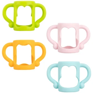 4 Pcs Silikongriffflasche Für Babyflaschen Verstellbarer Flaschengriff - Bild 1 von 12