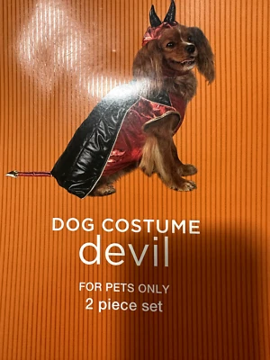 Nuevo con etiquetas Disfraz DIABLO Perro Talla Mediana Perros 14-16" Cuello a Base de Cola 13-20 Libras Foto 1 de 4