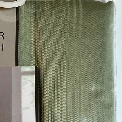 Encore Microfiber Green Tablecloth  60 in x 84 in Polyester Spill Proof - Image 1 of 4