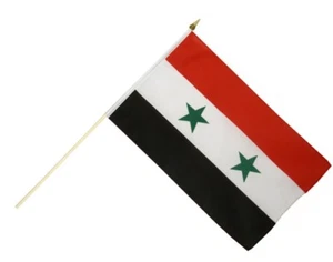 Syrien Stockflagge Flaggen Fahnen Stockfahne 30x45cm - Bild 1 von 1