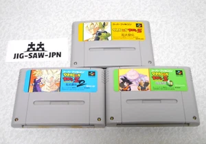Dragon Ball Z ButoudenⅠⅡⅢ Lot of 3 SFC SNEC Nintendo Super Famicom Japan Tested - Picture 1 of 7