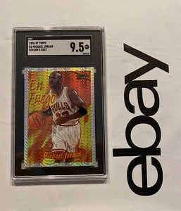 Michael Jordan EN FUEGO SGC 9.5 ๐ MINT Topps Card LAST DANCE MJ Card 1996 #1 - Picture 1 of 12