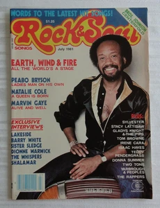 Vintage Magazine Rock & Soul July 1981 Earth, Wind & Fire Marvin Gaye N Cole 129 - Picture 1 of 13