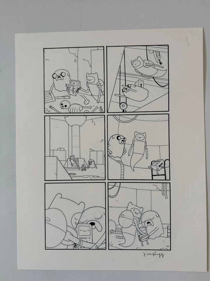 Adventure Time #27, Pg 2 Original Comic Art Cover 11x17 by Jim Rugg - Image 1 of 1