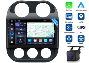 For Jeep Patriot 2010 2011 2012 Android 13 Car Radio Stereo CarPlay GPS SWC WiFi - Picture 1 of 26
