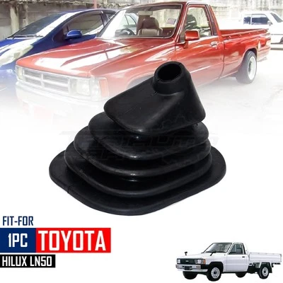 Cubierta de palanca de cambios de goma negra para camioneta Toyota Hilux LN50 Foto 1 de 4