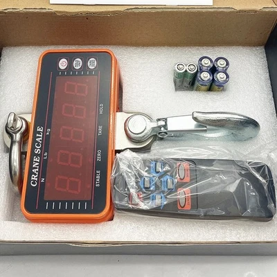 Báscula colgante 2200 lb 1000 kg digital industrial resistente grúa escala tara/sujeción Foto 1 de 4