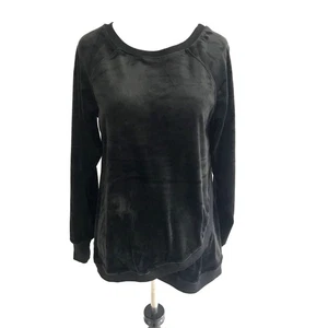 Cable & Gauge Womens Pullover Velour Sweater Size XS Black Long Sleeve Crewneck - Picture 1 of 10