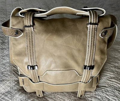 KOOBA Jane Leather Crossbody Satchel Handbag Messenger Bag in Camel  - Image 1 of 4