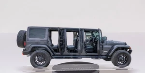 Classic Jeep Rubicon car / automobile model - 14" wide on acrylic - Picture 1 of 1