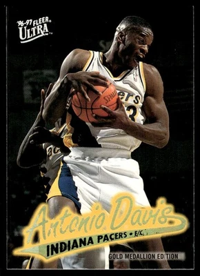 1996-97 Fleer Ultra Gold Medallion Antonio Davis Indiana Pacers #G-196 - Image 1 of 2