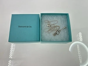 Tiffany & Co. Sterling Silver 925 Key Pendant Charm 1.25 Inches (A-Z) - Picture 1 of 8