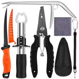 Fishing Tool Kit - Fishing Pliers, Hook Remover, Fish Gripper,Fish Scale, Fis... - Picture 1 of 7