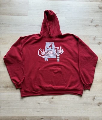 University Of Alabama Crimson Tide Red Hooded Sweatshirt Size 2XL - Image 1 of 4
