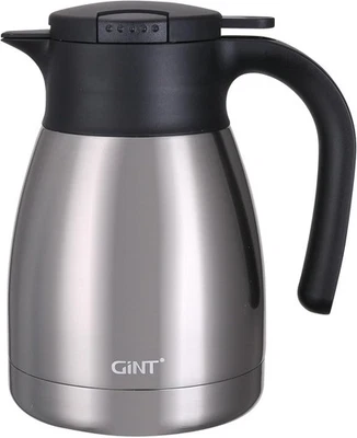 GiNT 34Oz Thermal Coffee Carafe, Insulated Stainless Steel 34 Ounces, Silver  - Image 1 of 4