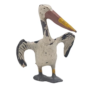 Vintage Britains Lead Pelican Animal Figure 1950s Zoo Farm Toy 4cm Painted - Picture 1 of 8