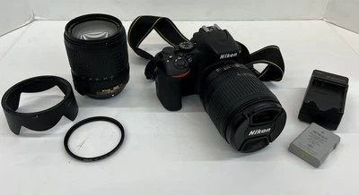 Nikon D3500 24.2 MP Digital Camera Kit 18-105mm & 18-140mm)  *436 Shutter Count - Image 1 of 4