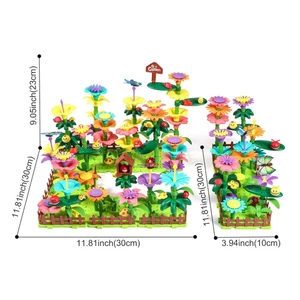 Juguete de construcción de jardín con flores STEM para preescolares - Actividad educativa y regalo - Imagen 1 de 15