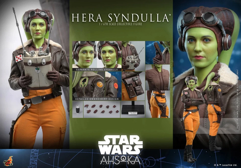 Figura escala 1/6 Hot Toys HERA SYNDULLA Ahsoka Star Wars programa de televisión TMS113 Foto 1 de 1