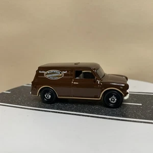 2017 Matchbox MBX Service #8/20 Austin Mini Van 65th Anniversary Brown 1:64 NM - Picture 1 of 11