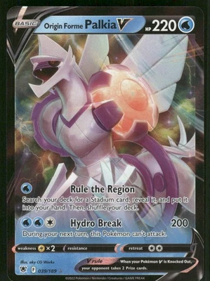 Origin Forme Palkia V 039/189 Ultra Rare Holo NM Pokemon SWSH10: Astral Radiance - Image 1 of 2