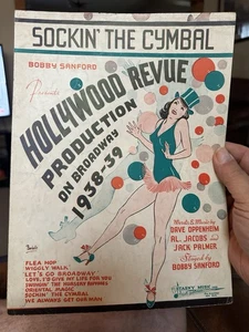 M Sheet Music HOLLYWOOD REVUE PRODUCTION ‘38-‘39 ‘Sockin’ The Cymbal’ - Picture 1 of 3