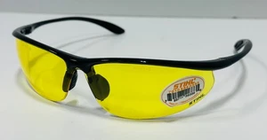 Gafas de seguridad STIHL 99% protección UV MARCO NEGRO LENTE AMARILLA 7010-884-0333 - Imagen 1 de 5