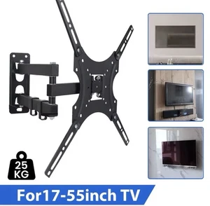 Staffa TV da muro da 17 a 55 pollici con 2 bracci regolabili - Imagen 1 de 6
