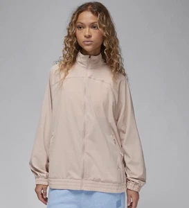 Jordan Sport Dri-Fit gewebte Jacke Damen Large durchgehender Reißverschluss Windbreaker neu mit Etikett - Bild 1 von 4