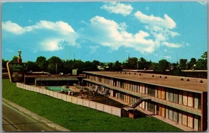 Postal de Springfield, Illinois "HOLIDAY INN SOUTH" Ruta 66 Roadside c1960s - Imagen 1 de 2