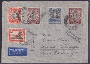 74729) MOSHI Tanzania 1939 Correo Aéreo Carta a Weimar Alemania - Imagen 1 de 2