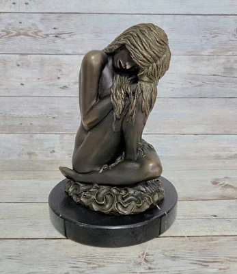 Vintage Tom Bennett Bronze Sculpture Nude Woman 1977 27/100 Signed  Marble Base - Image 1 of 4