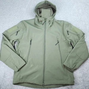 Taktische Jacke Militär Mantel Softshell Arbeit Windbreaker Full Zip Kapuze XL - Bild 1 von 14