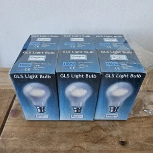 6 x 150 Watt GLS Pearl LIGHT BULBS BC B22d BAYONET CAP OLD STYLE 150w - Picture 1 of 6