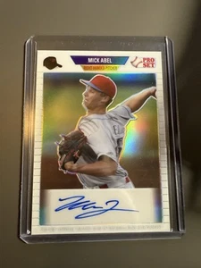 2021 Leaf Pro Set White Refractor 4/4 Mick Abel Auto Phillies - Picture 1 of 2