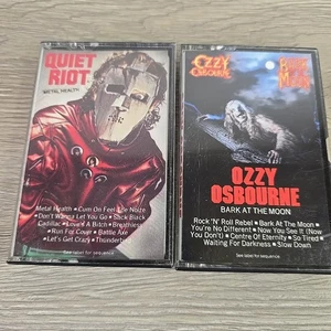 Ozzy Osbourne - Bark At The Moon & Quiet Riot Mental Health cassette Tapes - Picture 1 of 5