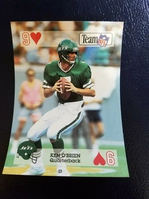 Ken O'Brien NY Jets 1992 TEAM NFL STAR PLAYING CARDS SQUARED CORNERS - Image 1 of 2