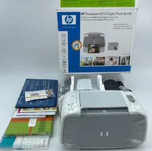 Impresora digital HP Photosmart A316 paquete de fotos A310 nueva caja abierta sin cámara - Imagen 1 de 7