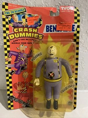 FIGURA DE ACCIÓN FLEXIBLE ORIGINAL 1992 TYCO CRASH DUMMIES NEUMÁTICO DE REPUESTO Foto 1 de 4