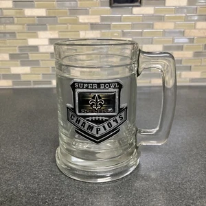 Saints New Orleans Super Bowl 44 Champions Football 12oz Glas Becher Stein Cup NFL - Bild 1 von 13