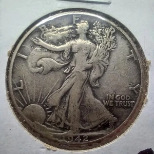 1942 P Liberty Walking Silber Half Dollar in extra schöner Erhaltung. -#0314 - Bild 1 von 6
