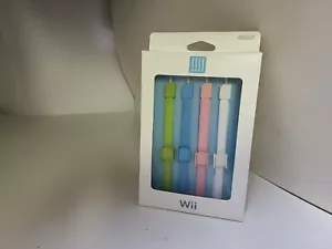 NUEVO 4 Correa de Pulsera Oficial FABRICANTE DE EQUIPOS ORIGINALES Nintendo Wii RVL-018 Rosa Azul Blanco Verde - Imagen 1 de 10