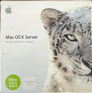 Apple Mac OS X Server 10.6 Snow Leopard Unlimited Client License, Apple Stickers - Photo 1/7