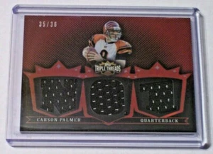 2007 Topps Triple Threads Red Jersey Carson Palmer /36 Bengals Raiders USC - Bild 1 von 1