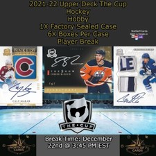 Leon Draisaitl 2021-22 Upper Deck The Cup Hockey 1X Case Player BREAK #2