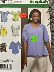 Simplicity 2971 Misses’ Stricktops mit Front- und Längenvariationen - Bild 1 von 5